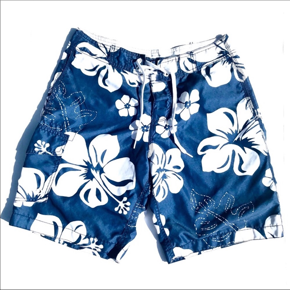 Old Navy Hibiscus Swim Trunks